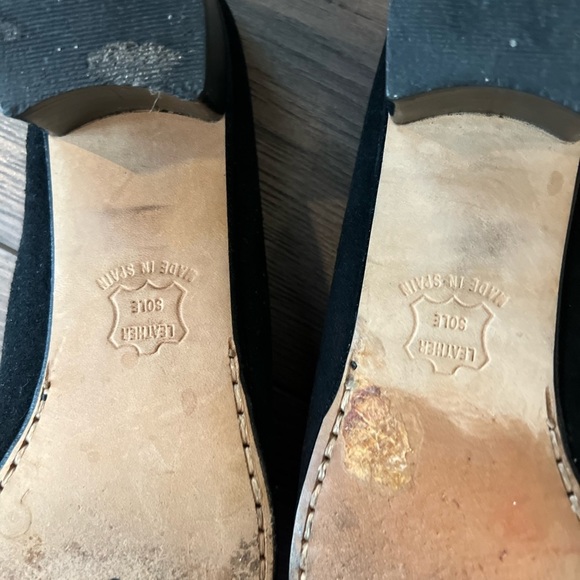 Vintage STUART WEITZMAN Bedrock Cheetah Print Suede Slingback Mules Size 7.5 - Picture 4 of 6